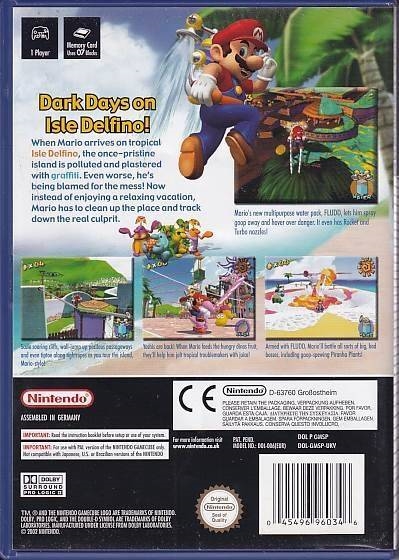 Super Mario Sunshine - Nintendo GameCube (B Grade) (Genbrug)